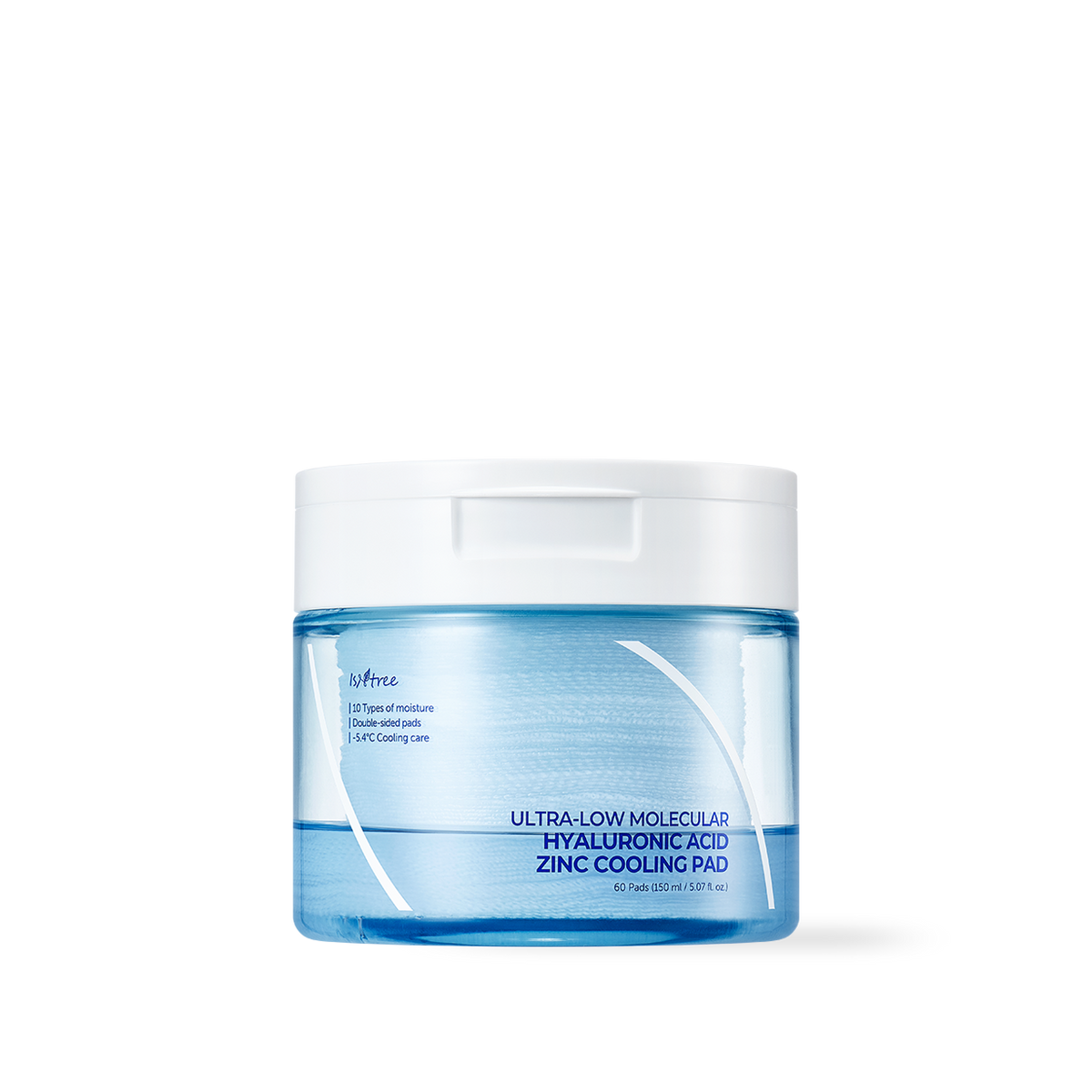 Isntree Ultra-Low Molecular Hyaluronic Acid Zinc Cooling Pad 150ml 60ea - 150ml 60ea — Toners & Astringents product image 286