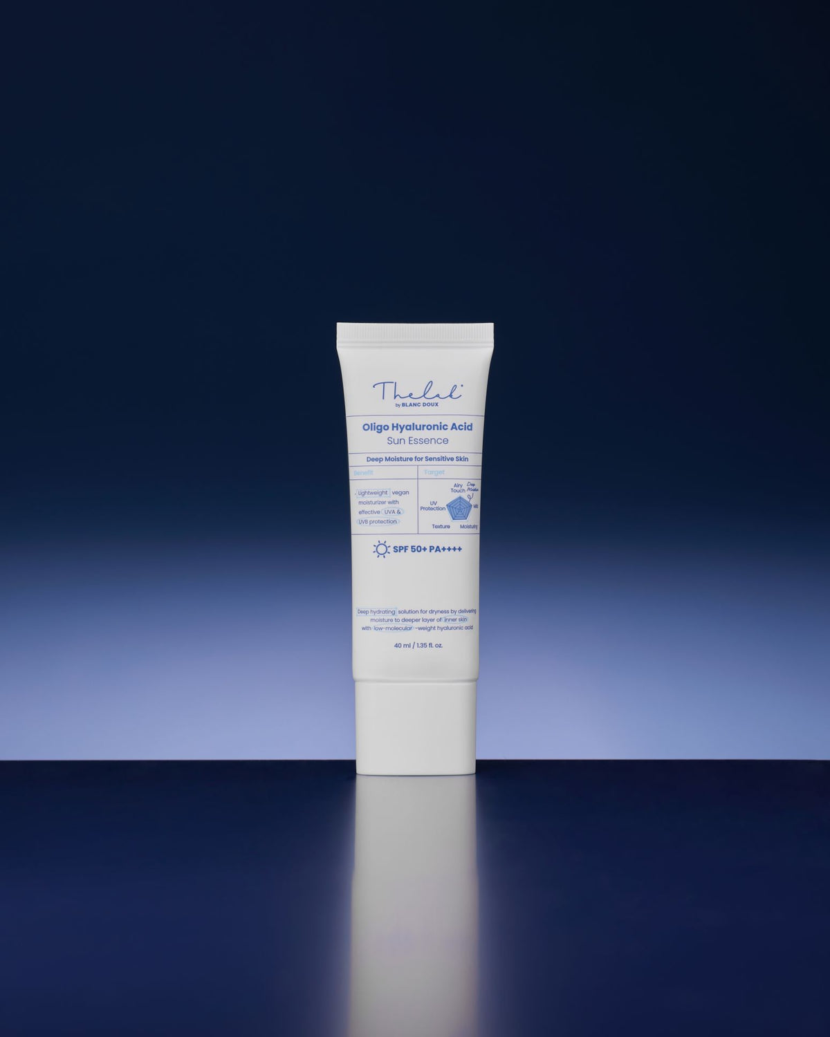 THE LAB by blanc doux Oligo Hyaluronic Acid Sun Essence 40ml — official product image 8