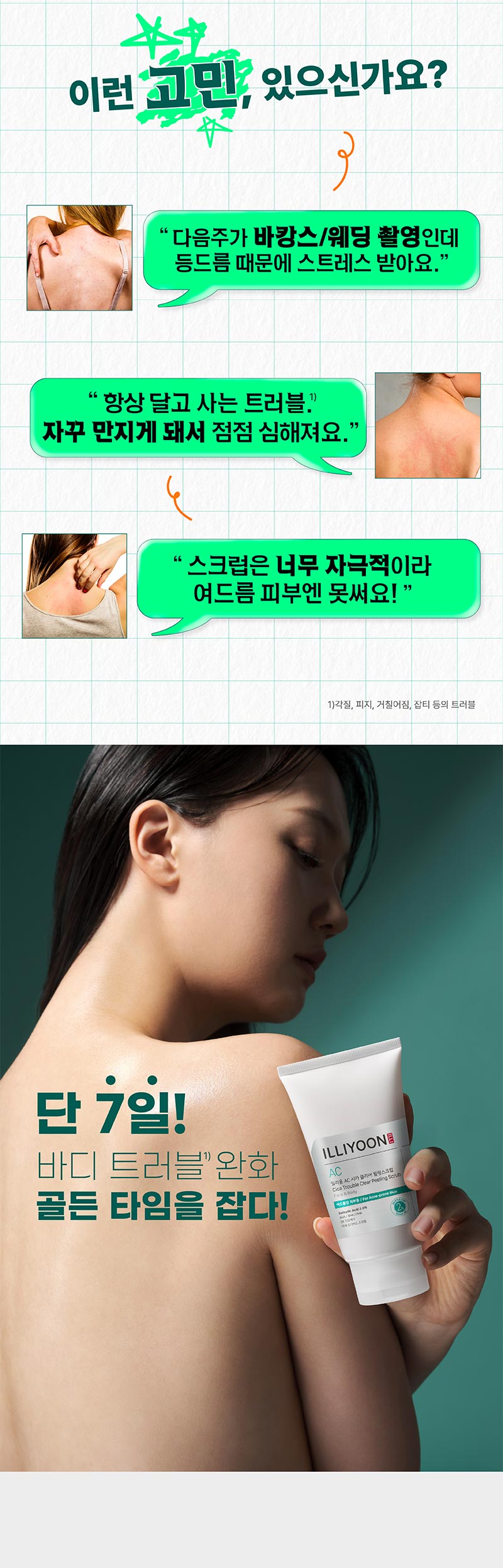 Illiyoon Cica Acne Clear Peeling Scrub 200mL — Body Scrubs & Exfoliants — product image 4
