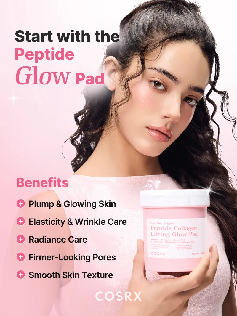 COSRX One Step Original Peptide Collagen Lifting Glow Pad 100ea — product detail image 3