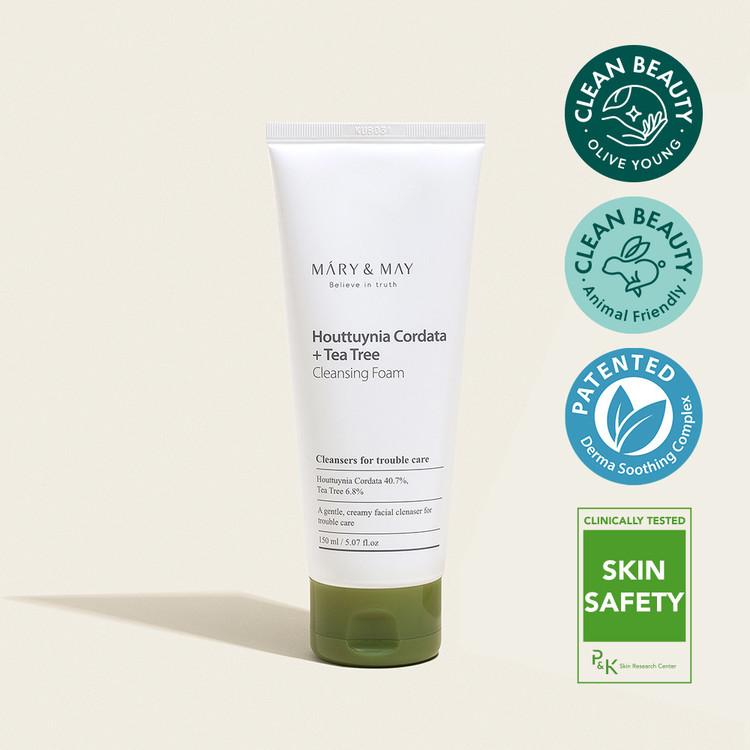 Mary&amp;May Houttuynia Cordata + Tea Tree Reinigungsschaum – 150 ml