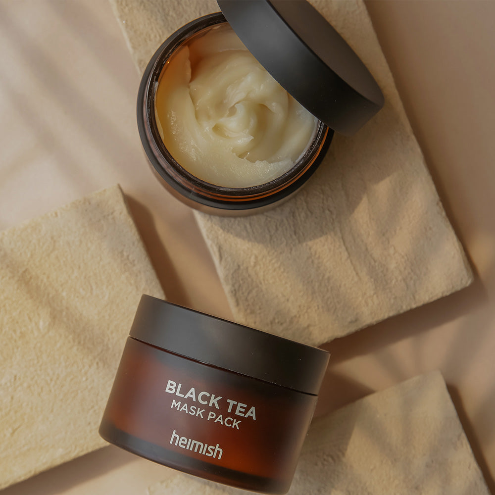 Heimish Black Tea Mask Pack 110ml wash-off mask — official product image 3