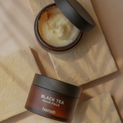 Heimish Black Tea Mask Pack 110ml wash-off mask — official product image 3