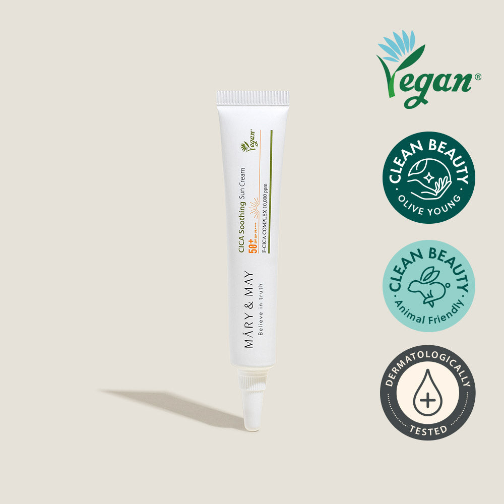 [Mary&amp;May] CICA Soothing Sun Cream SPF50+ PA++++ - 12g [Miniature]