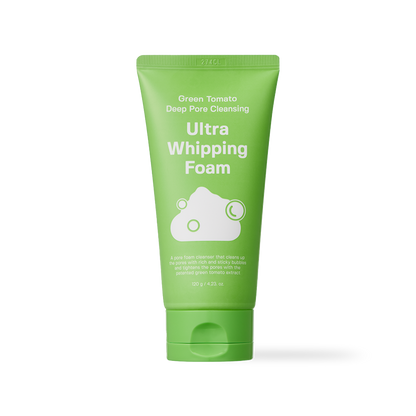 SUNGBOON EDITOR Green Tomato Deep Pore Cleansing Ultra Whipping Foam 120g — official product image 1