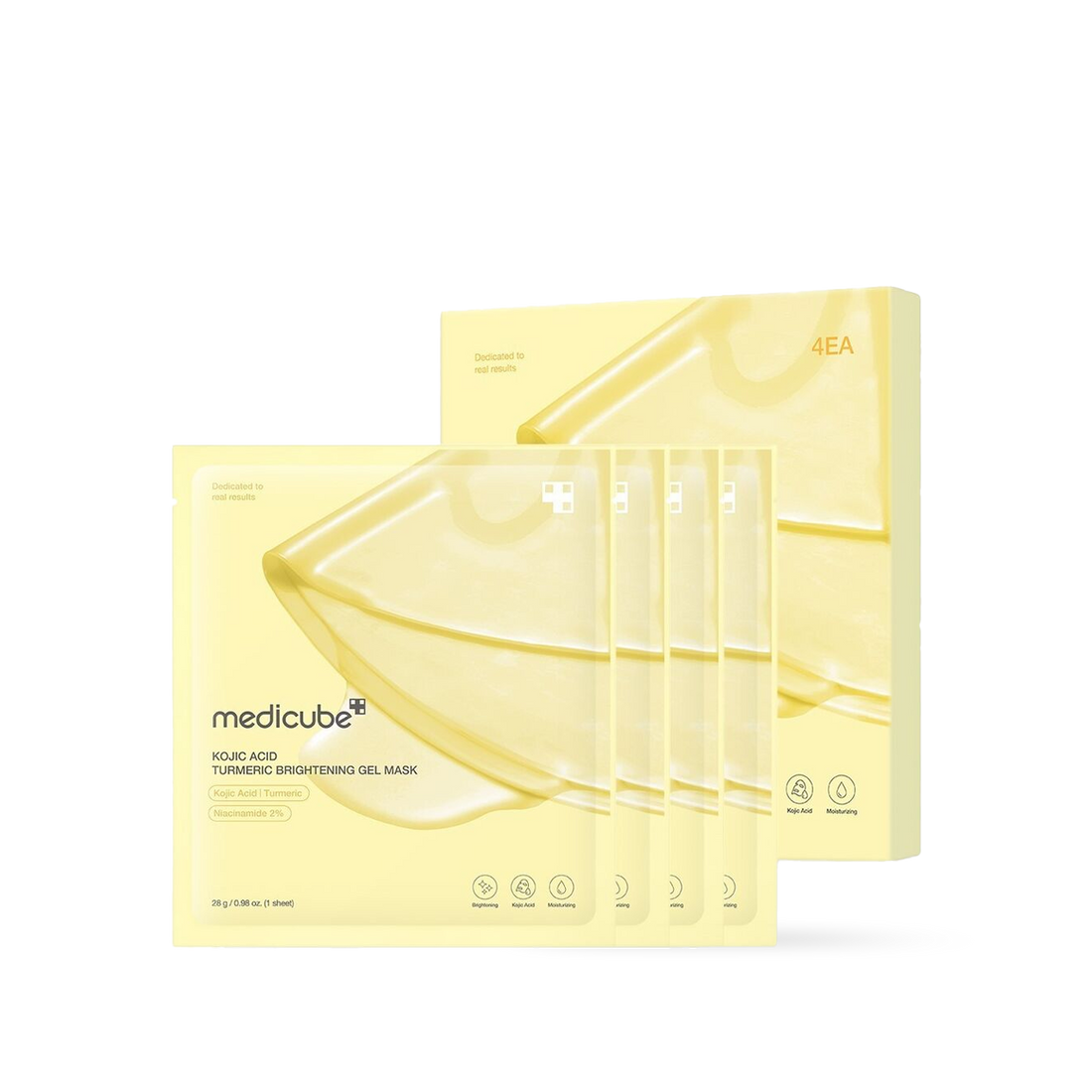 Medicube Kojic Acid Turmeric Brightening Gel Mask 4EA product image