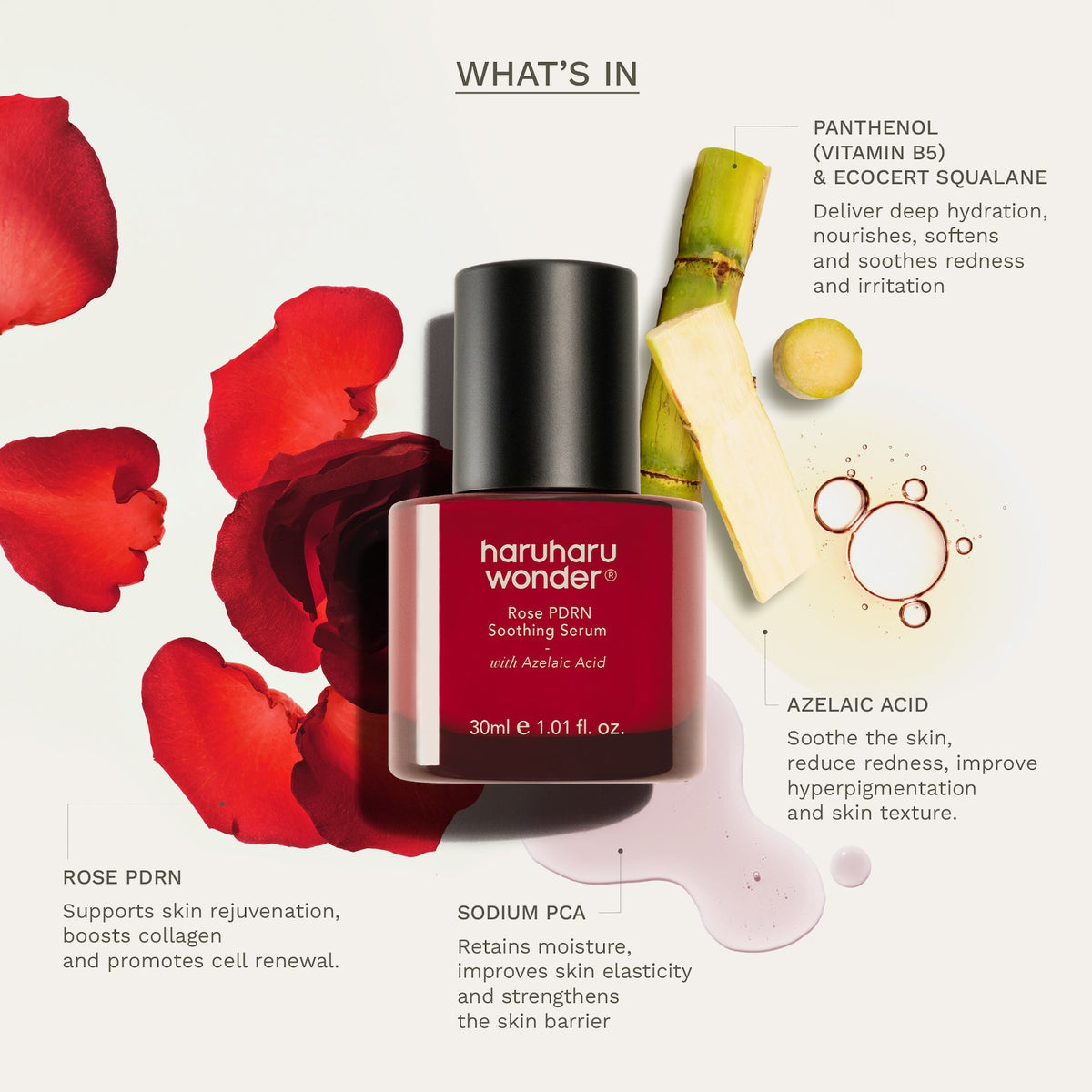 Haruharu Wonder Rose PDRN Soothing Serum 30ml — product image 5
