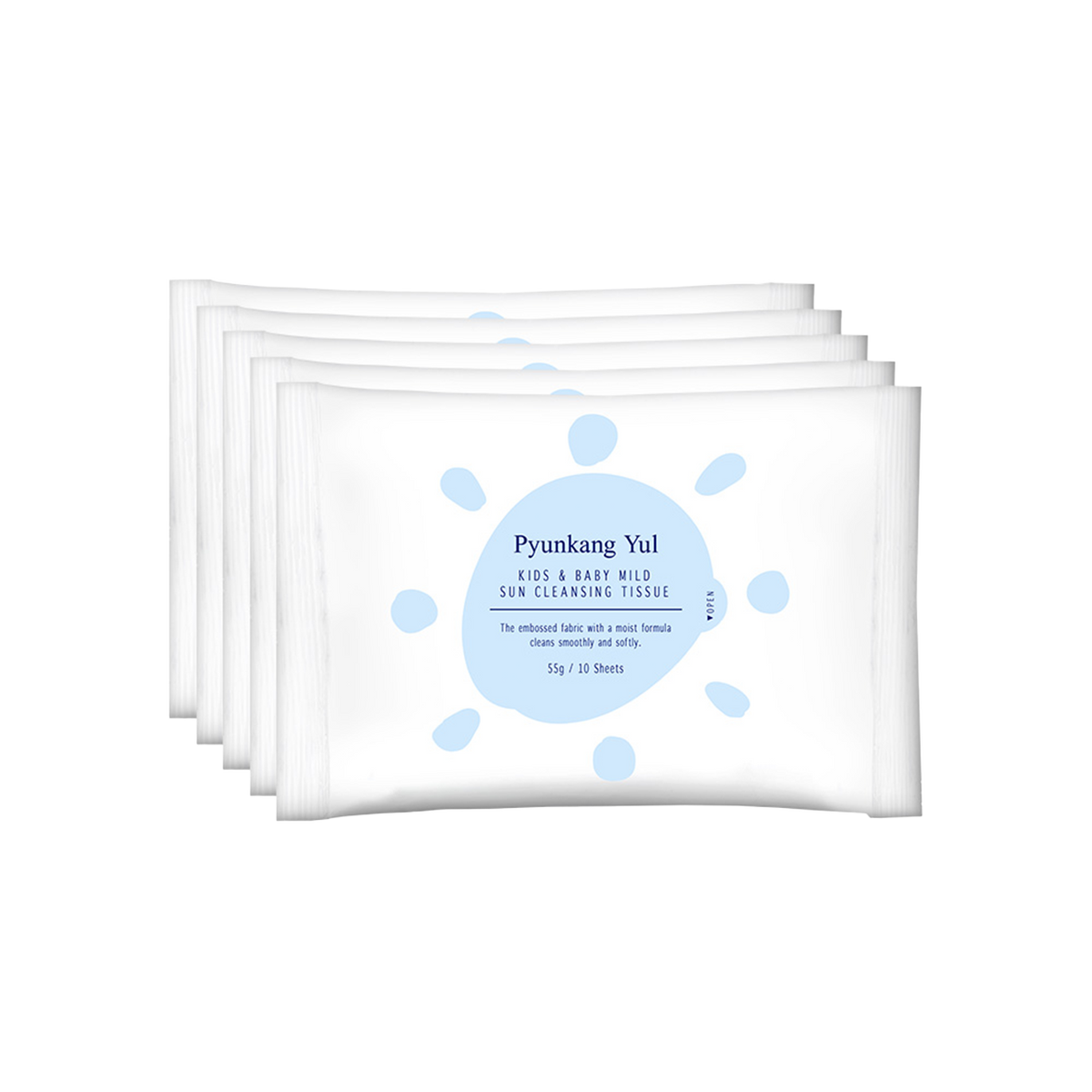 Pyunkang Yul Kids &amp; Baby Mild Sun Cleansing Tissue 10ea*5 official product image