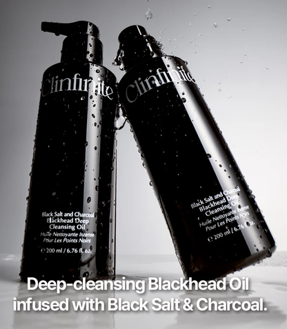 Clinfinite Black Salt &amp; Charcoal Blackhead Deep Cleansing Oil 200ml product image 4