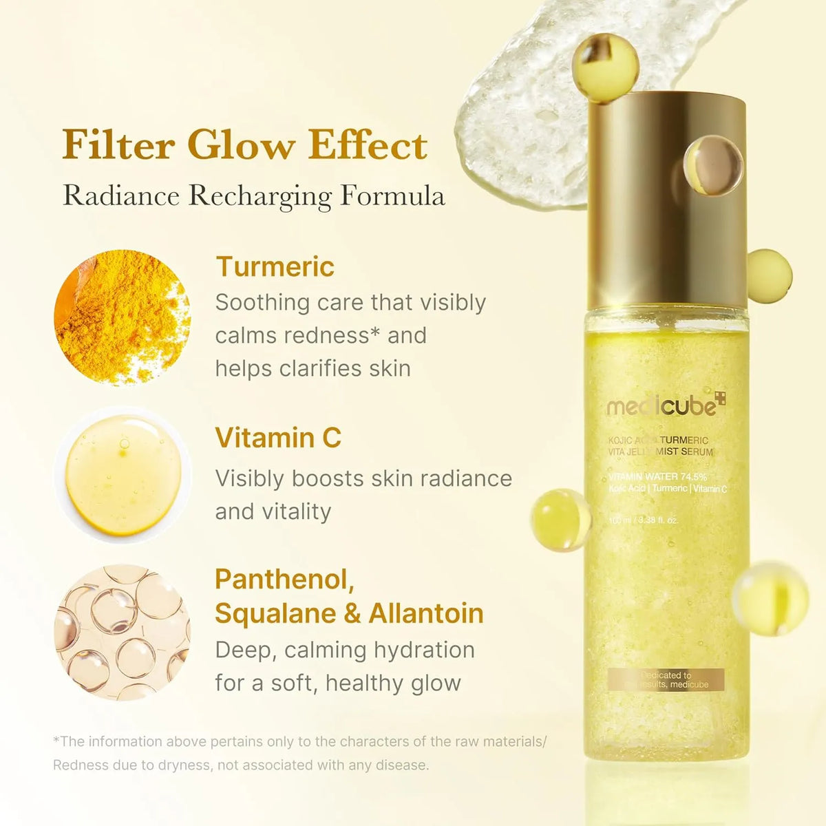 Medicube Kojic Acid Turmeric Vita Jelly Mist Serum 100ml product image 5