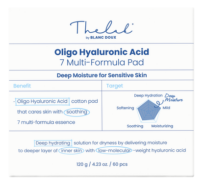 THE LAB by blanc doux Oligo Hyaluronic Acid 7 Multi-formula Pad 120g — official product image 9