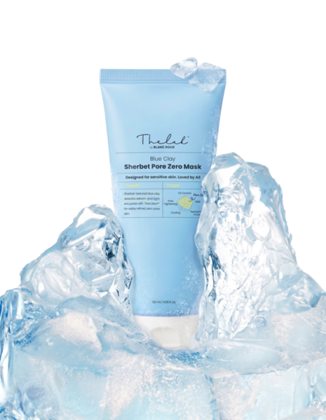 THE LAB by blanc doux BlueClay Sherbet Pore Zero Mask 120ml — official product image 1
