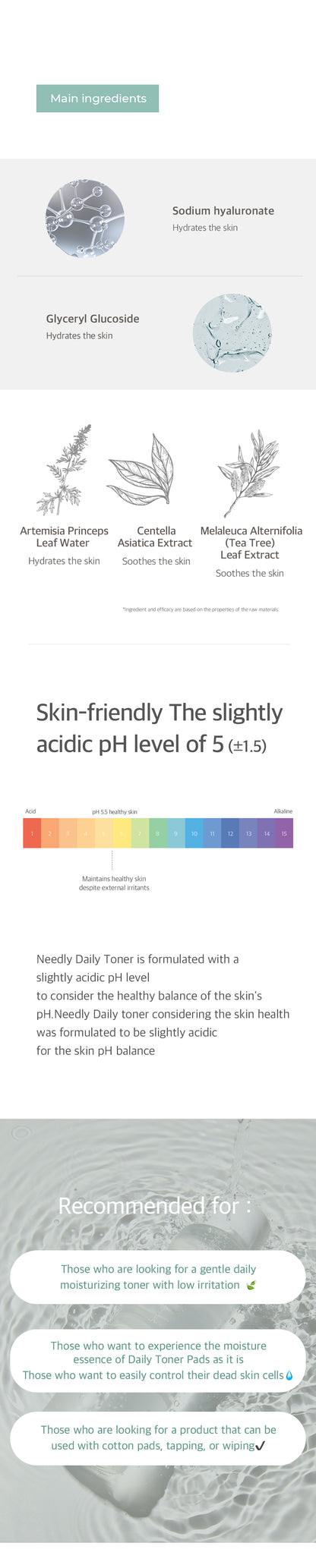 Needly Daily Toner 250ml facial toner image 6