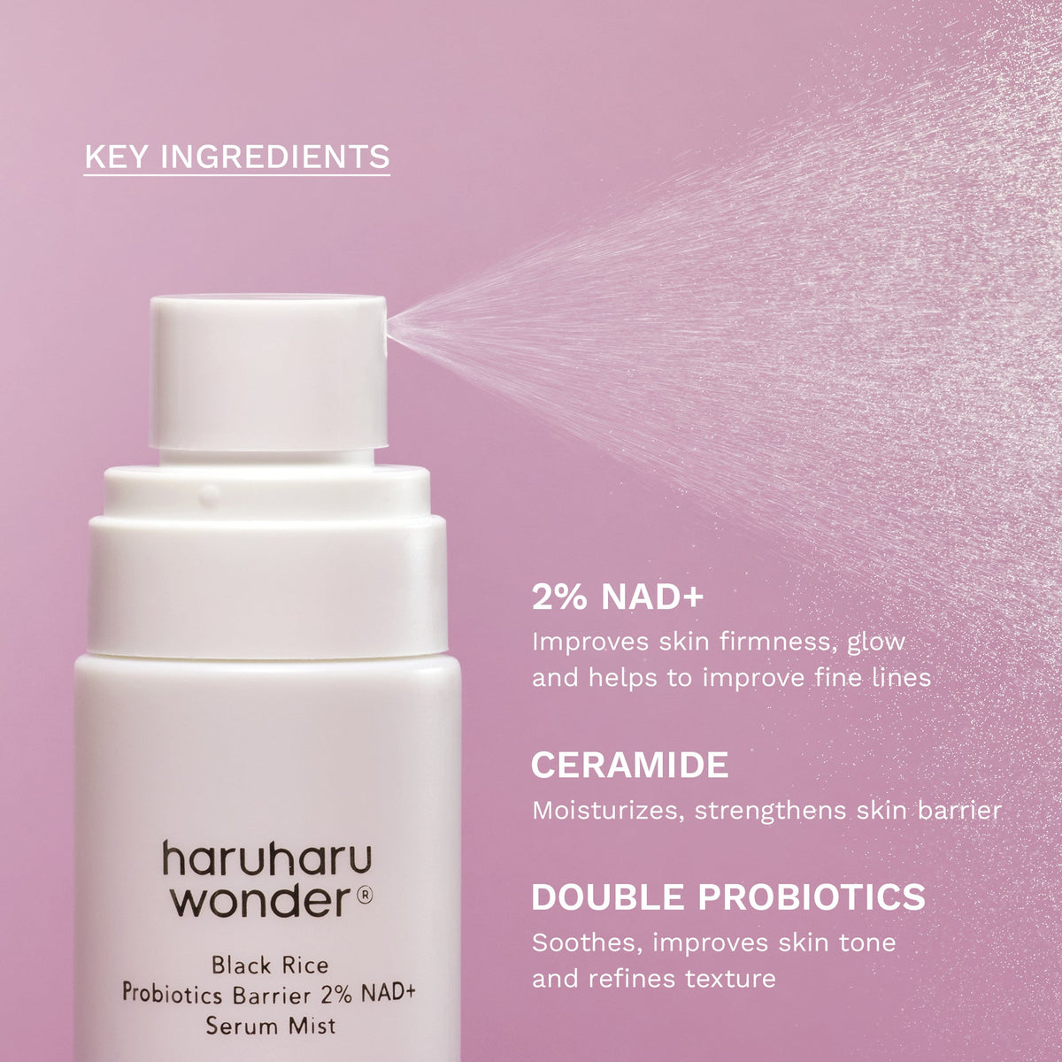 Haruharu Wonder Black Rice NAD+ Serum Mist 80ml — product image 3