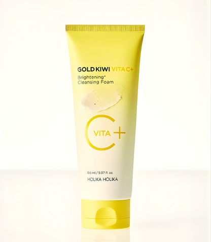 Holika Holika Gold Kiwi Vita C Plus Brightening Cleansing Foam 150ml – official product image 5