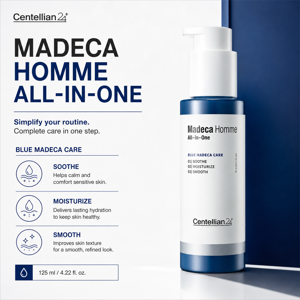 Centellian24 Madeca Homme ALL IN ONE 125ml — product detail image 5