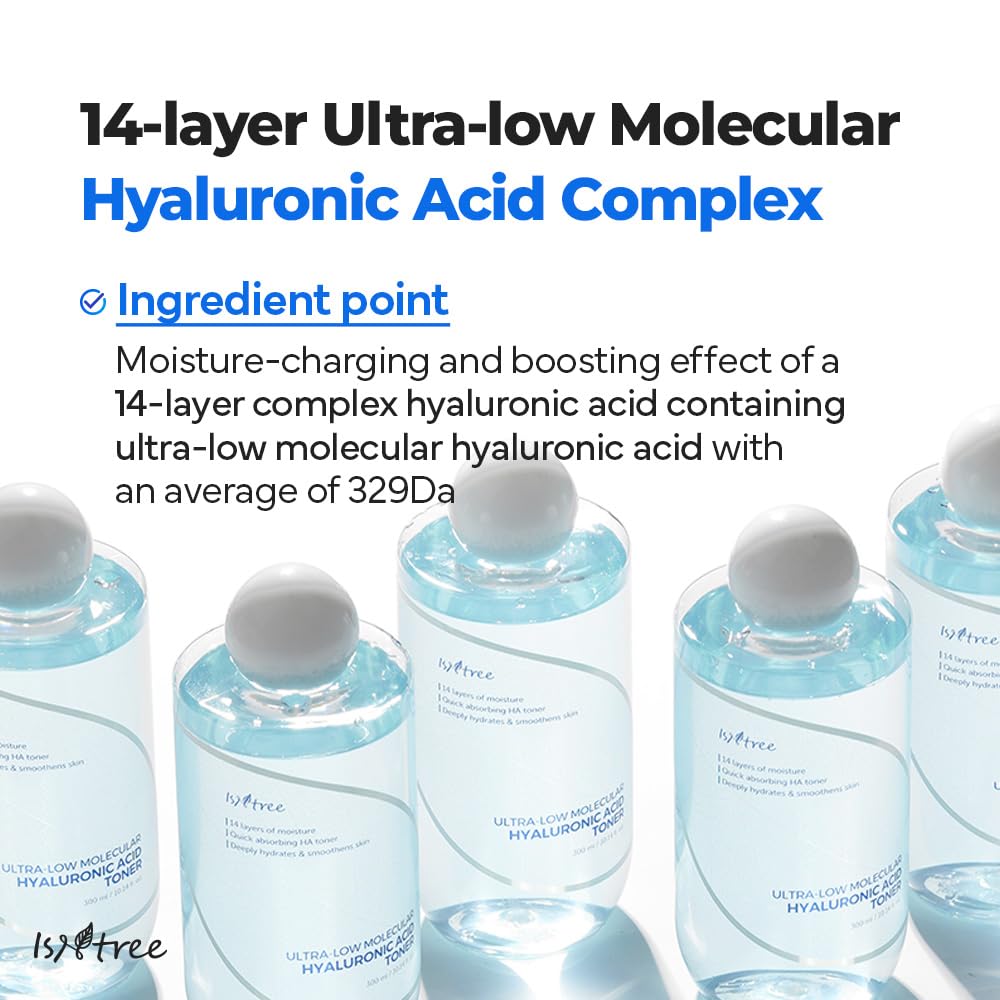 Isntree Ultra-Low Molecular Hyaluronic Acid Toner 300ml — Toners &amp; Astringents product image 205