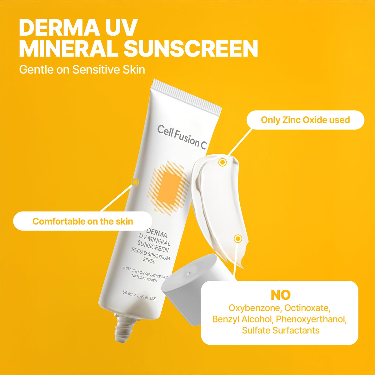 CellFusionC Derma UV Mineral Sunscreen 50ml OTC — product detail image 3