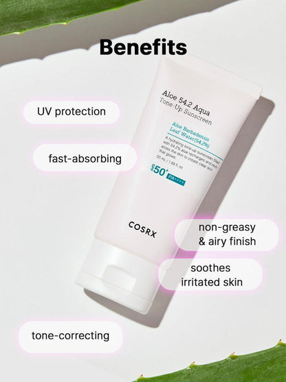 COSRX Aloe 54.2 Aqua Tone-up Sunscreen 50ml — product detail image 5