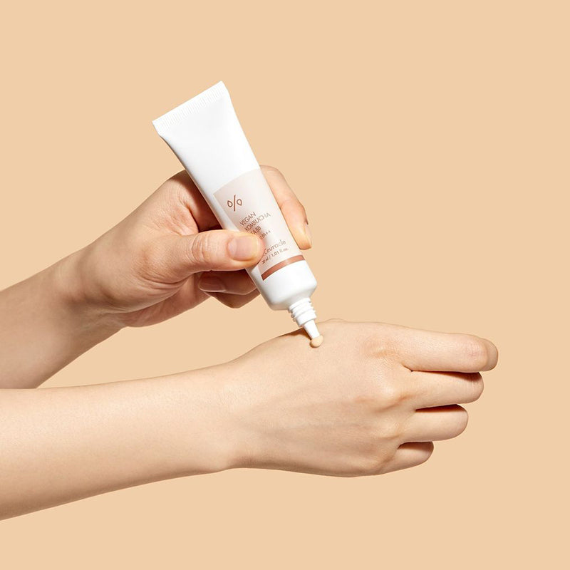 Dr.Ceuracle Vegan Kombucha Tea BB 30ml tube with a small cream swatch