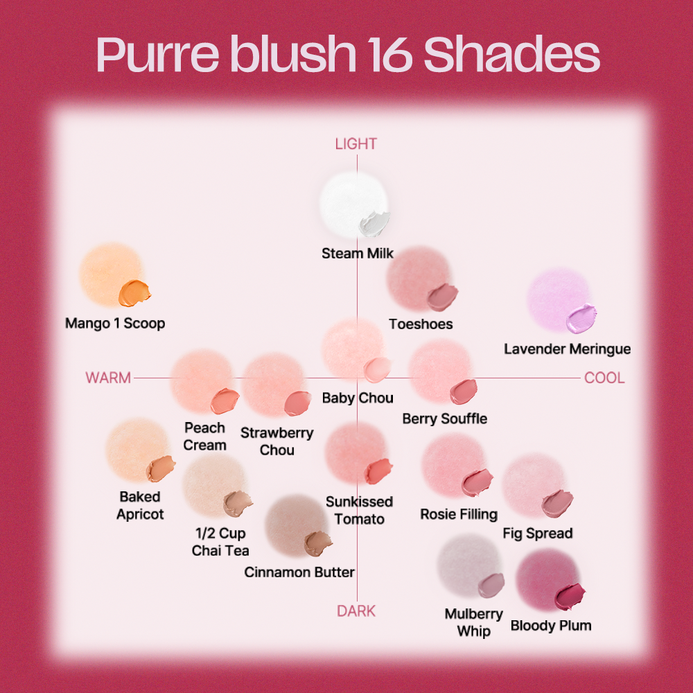 TIPTOE Blurry Puree Blush Z01 Lavender Meringue 5g — official product image 4
