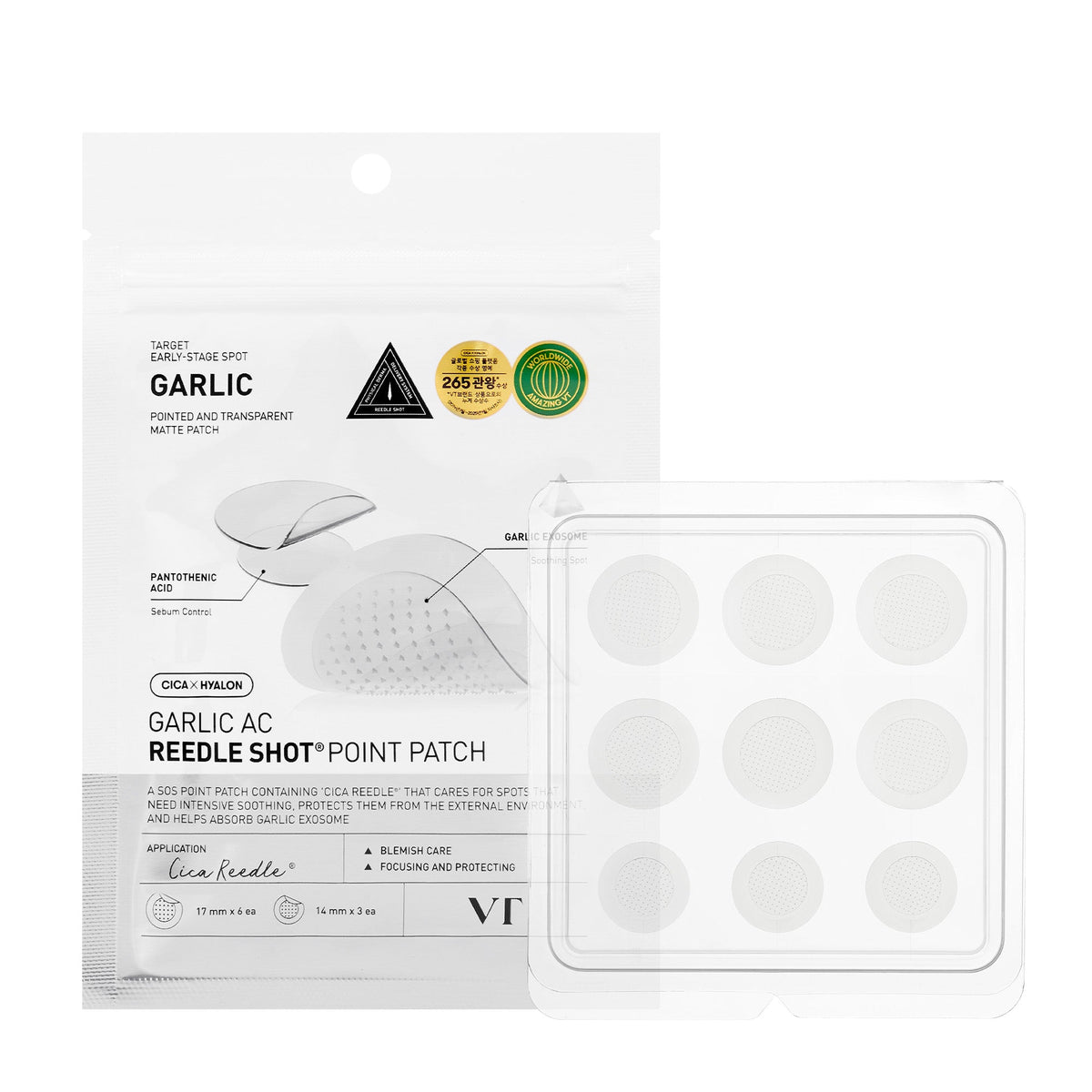 VT Cosmetics Garlic AC Reedle Shot Point Patch - official product image 2