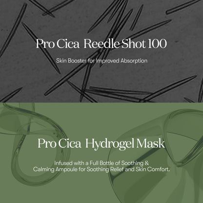 VT Cosmetics PRO CICA Reedle Shot 100 2STEP Hydrogel Mask 4ea - official product image 4