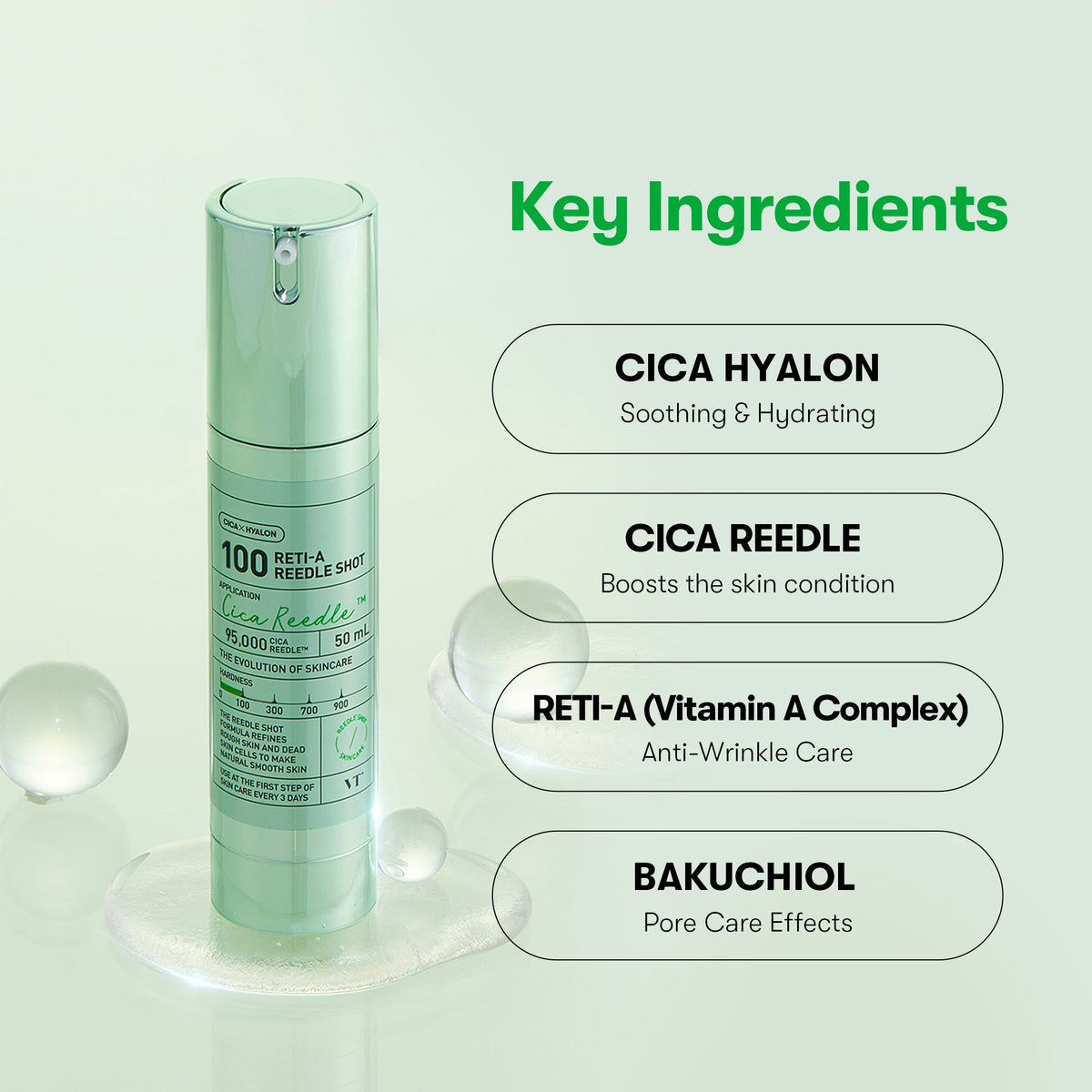 VT Cosmetics RETI-A Reedle Shot 100 50ml - official product image 5
